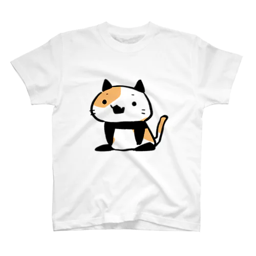 パンダ風味の三毛猫 Regular Fit T-Shirt