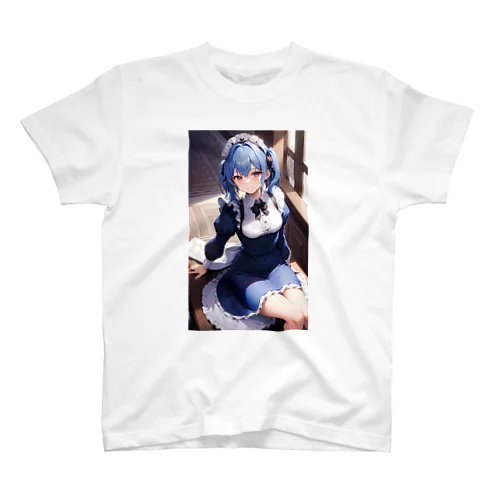 青髪メイドちゃん Regular Fit T-Shirt