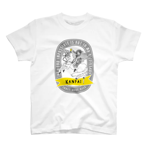 偉人 × BEER（ナポレオン・ビールラベル風） Regular Fit T-Shirt