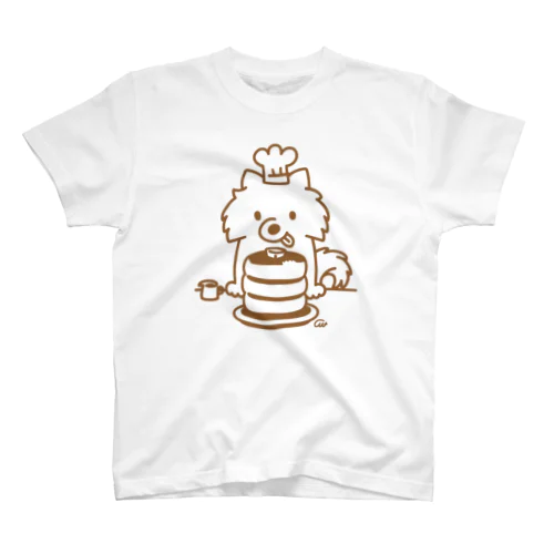 ホットケーキとポメラニアン スタンダードTシャツ