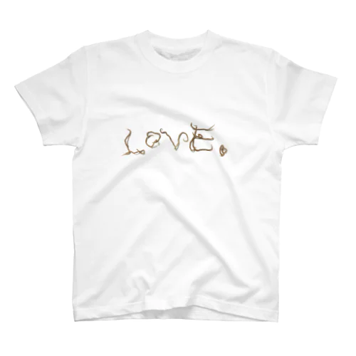 Anisakis spp.文字LOVE💕くん Regular Fit T-Shirt