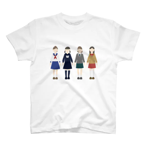 School Girls Regular Fit T-Shirt