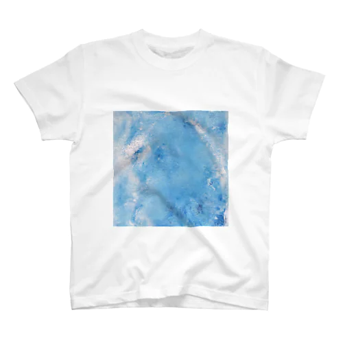 blue painting door series_2023 宇宙と海の絵 Regular Fit T-Shirt