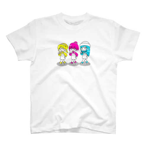 三原色の三人娘 スタンダードTシャツ