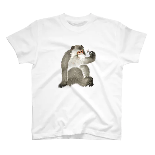 小原古邨　猿と蜻蛉（猿と虫）Ohara Koson / Monkey with insect Regular Fit T-Shirt