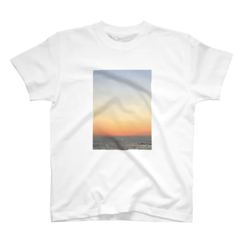 海(夕焼け) Regular Fit T-Shirt