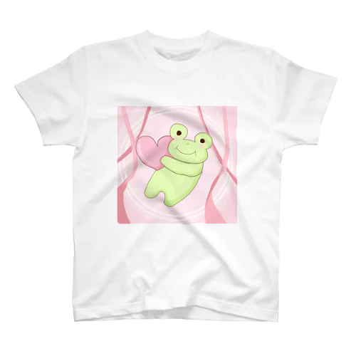 ラブリーガエル（ピンク♡） スタンダードTシャツ