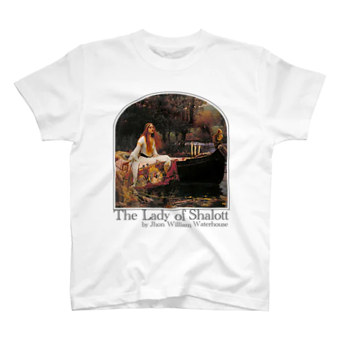 シャロットの女（シャロット姫）　The Lady of Shalott　ジョン・ウィリアム・ウォーターハウス Regular Fit T-Shirt