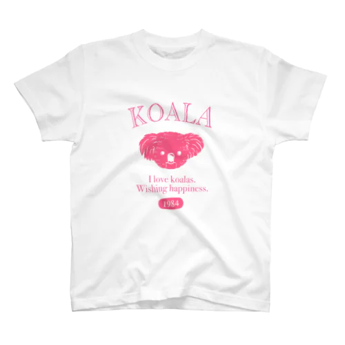 古着風コアラちゃん（ピンクグレープフルーツ色） Regular Fit T-Shirt