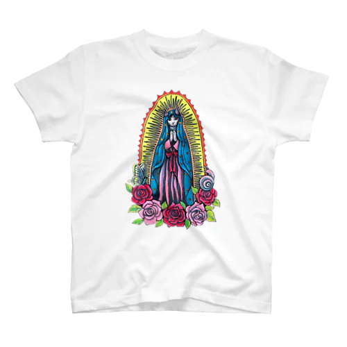 グアダルーペの聖猫 聖母マリア 猫 スタンダードTシャツ