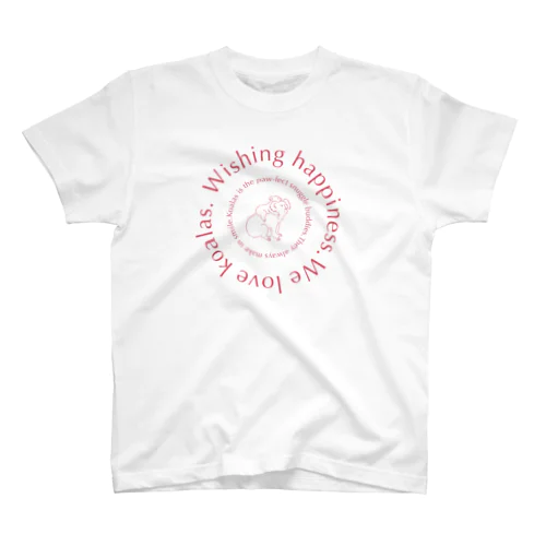 まるロゴ親子コアラちゃん（りんご色） Regular Fit T-Shirt