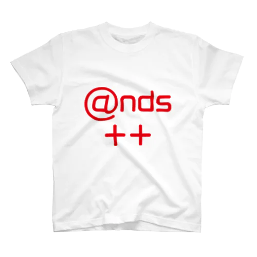 ands++（赤文字） スタンダードTシャツ