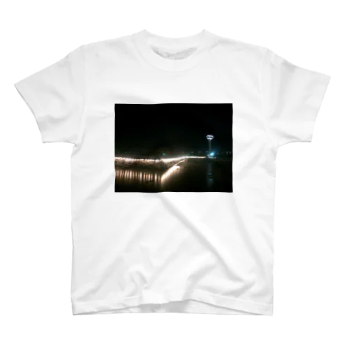 函館 五稜郭公園の夜 Regular Fit T-Shirt