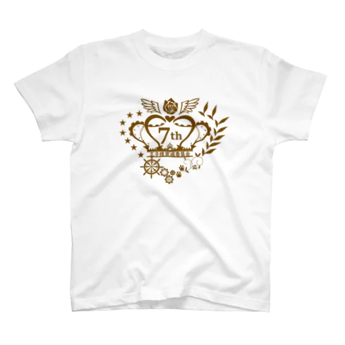 王育7周年ロゴ（ゴールド） スタンダードTシャツ