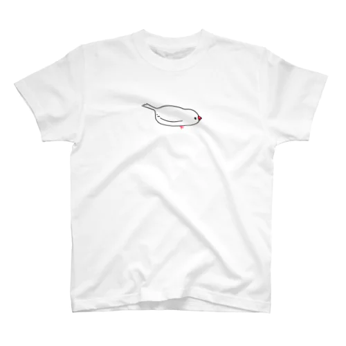 ほふく前進する文鳥 Regular Fit T-Shirt