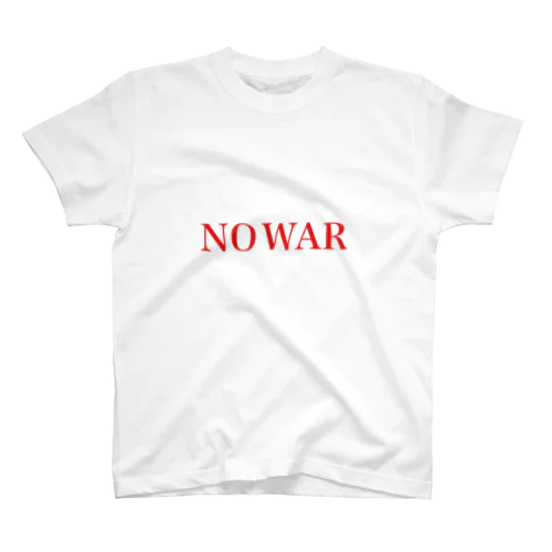 NO WAR シンプルロゴTシャツ Regular Fit T-Shirt