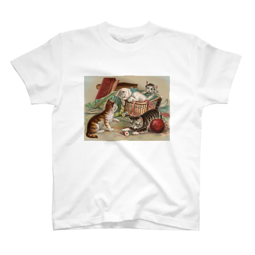 猫ちゃん名画シリーズ Regular Fit T-Shirt