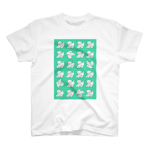 あつまれ！わんちゃん(GREEN) スタンダードTシャツ