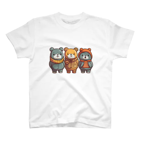 クマ三兄弟 スタンダードTシャツ