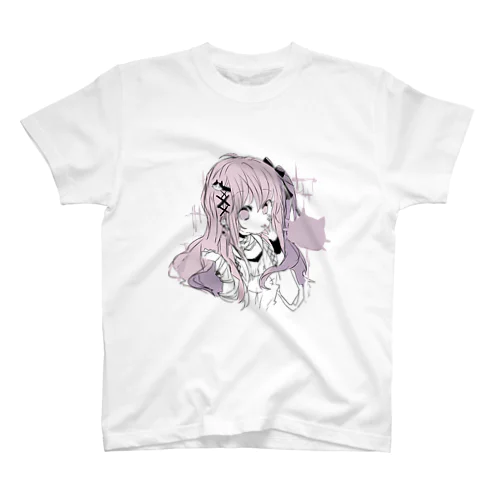 ピンク✖紫系の地雷女の子 スタンダードTシャツ