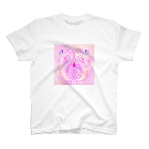 ツイン龍Dragonピンク スタンダードTシャツ