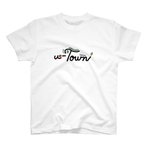 【カラフルver.】u-Town(ユーターン)ロゴ Regular Fit T-Shirt