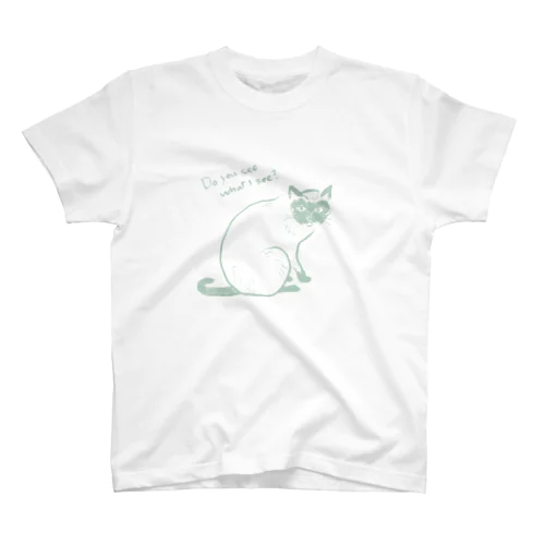 にゃんこ（セージ） Regular Fit T-Shirt