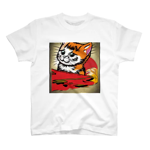 どやがおしてるこねこT スタンダードTシャツ