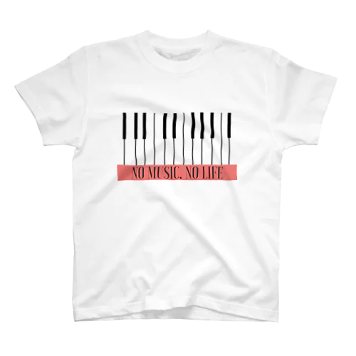 NO MUSIC, NO LIFE(ヨコ) Regular Fit T-Shirt