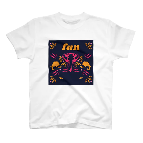 エスニックエレファント　fun スタンダードTシャツ