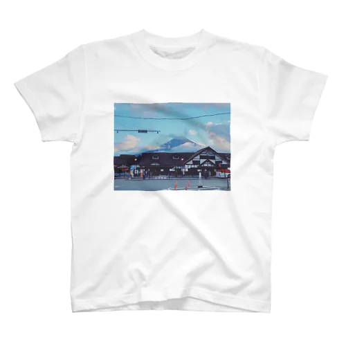 夏の夕暮れの富士山 Regular Fit T-Shirt