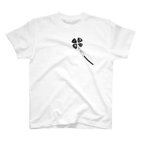 Pick clover (ピックローバー)(黒線ver.) スタンダードTシャツ