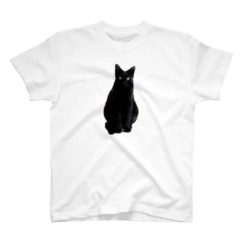 おすわり黒猫 スタンダードTシャツ