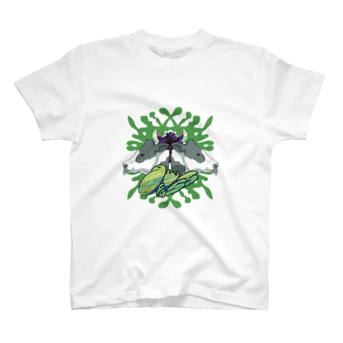 Grass man 双頭ホルスタイン スタンダードTシャツ