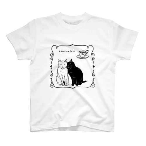 ふむふむの空想お茶会 『二匹の猫』 スタンダードTシャツ