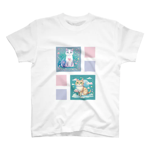 ネコTシャツ (014猫) 티셔츠