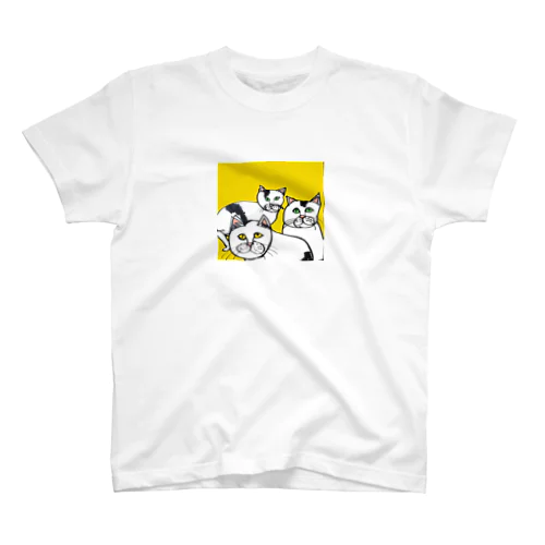 ブスねこ三兄弟 スタンダードTシャツ