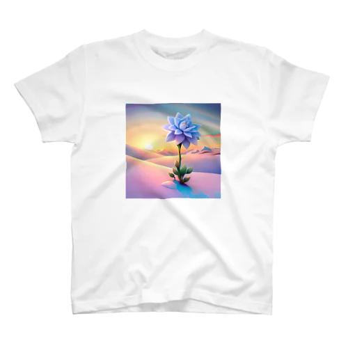 雪原の雪花 Regular Fit T-Shirt