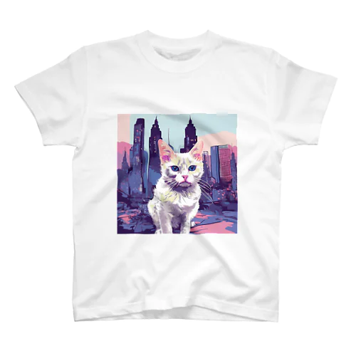 大の猫好きのためのイラスト スタンダードTシャツ