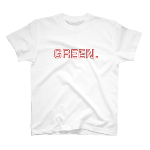 REDでGREEN。 スタンダードTシャツ