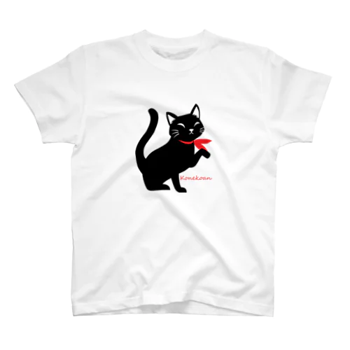 手招き黒猫リュック Regular Fit T-Shirt