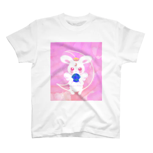 ホワイトRabbit Angel(シンメトリーeyes) Regular Fit T-Shirt
