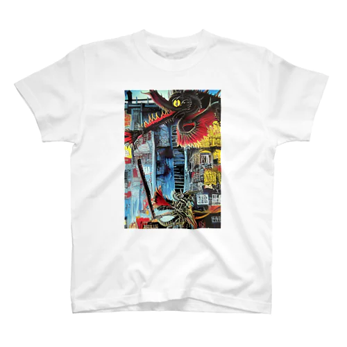 バスキアの絵画風イラスト Regular Fit T-Shirt