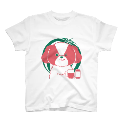 すいかカラーのけんちゃん Regular Fit T-Shirt