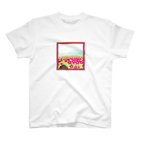 小鳥とお花 スタンダードTシャツ