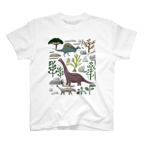 草木きょうりゅうロック Regular Fit T-Shirt