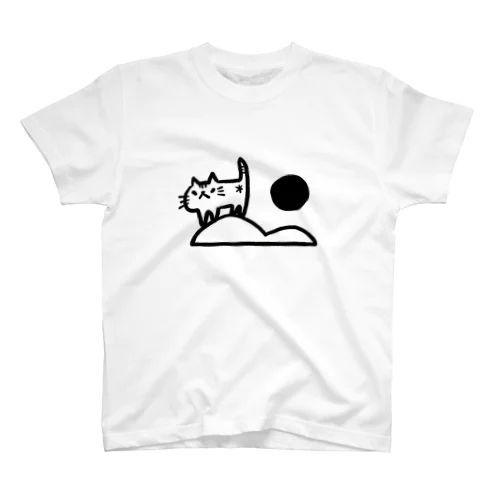 コムニのねこ島と太陽 スタンダードTシャツ