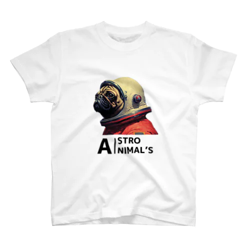 ASTRO ANIMAL'S パグ スタンダードTシャツ