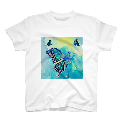 butterfly×Blue green スタンダードTシャツ