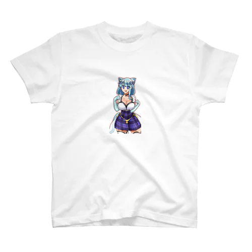 シアン猫ちゃん Regular Fit T-Shirt